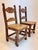 Pair of Mid-Century Mexican Rustic Pine Chairs With Carved Razor Blade Backs and Legs For Sale - Image 11 of 16