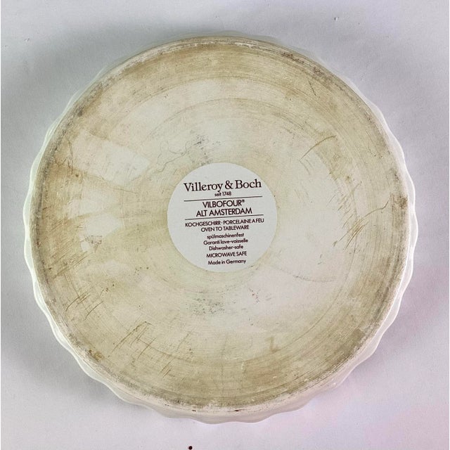 Villeroy & Boch 1980s Villeroy & Bach Porcelain-Quiche Dish For Sale - Image 4 of 5