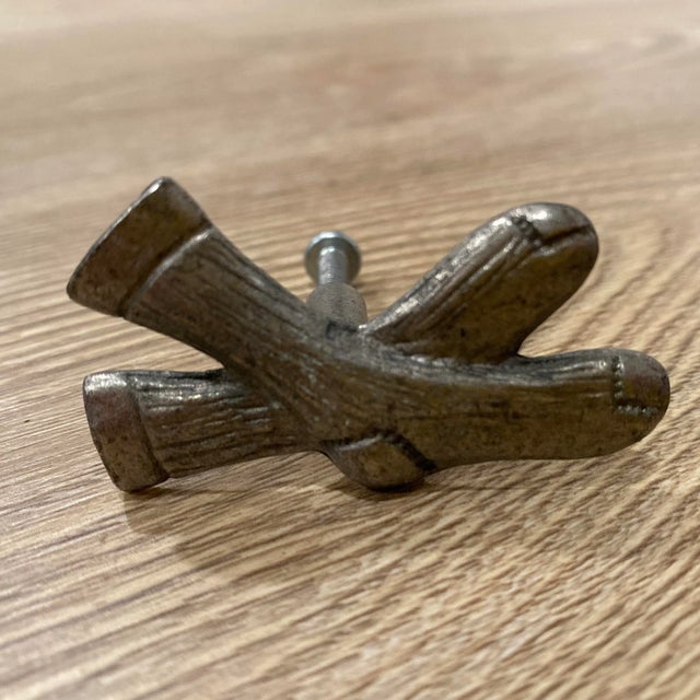 These large metal handles with socks for a traditional antique flair, perfect for a laundry room or sock drawer. I have 4...