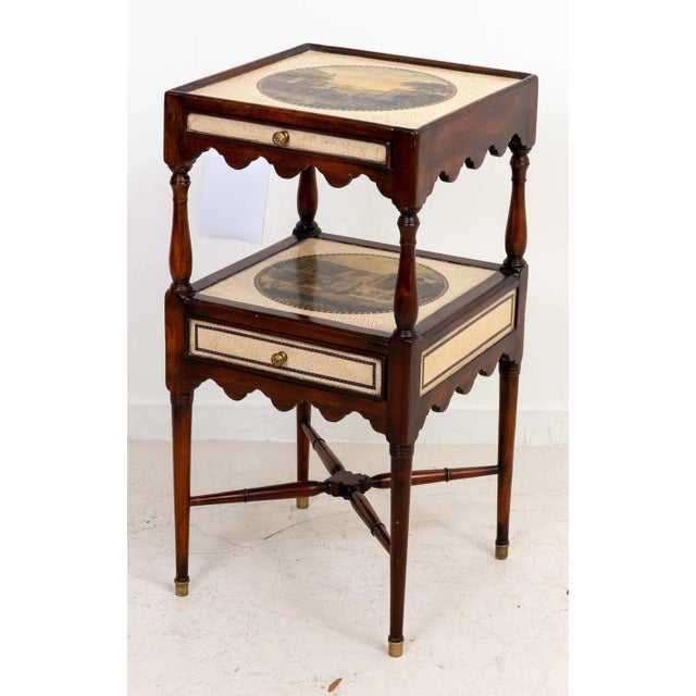 1990s Theodore Alexander Two Drawer Side Table For Sale - Image 5 of 11