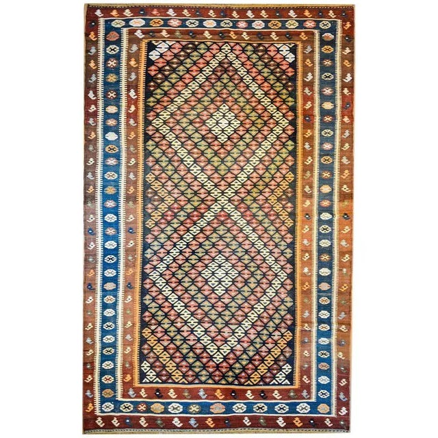 Textile Early 20th Century Ersin Kilim Rug For Sale - Image 7 of 7