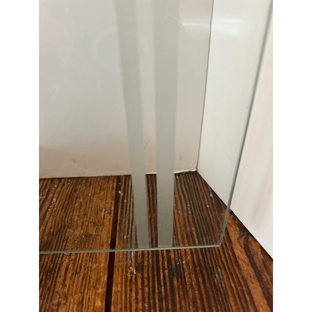 Glass & Brass Fireplace Screen For Sale - Image 4 of 9