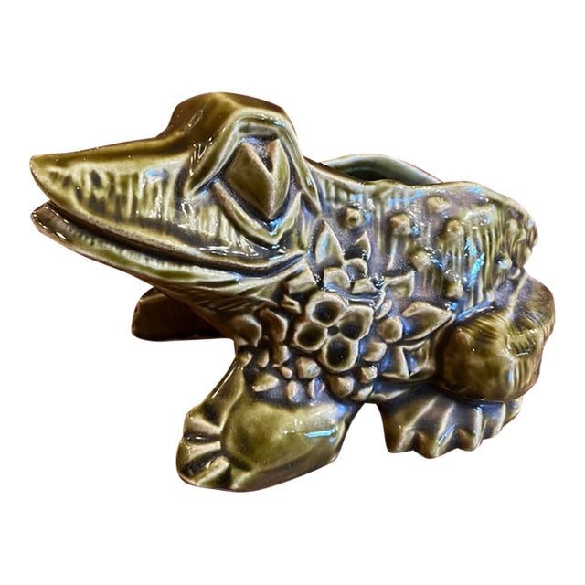 Vintage McCoy Frog Planter / Vase For Sale
