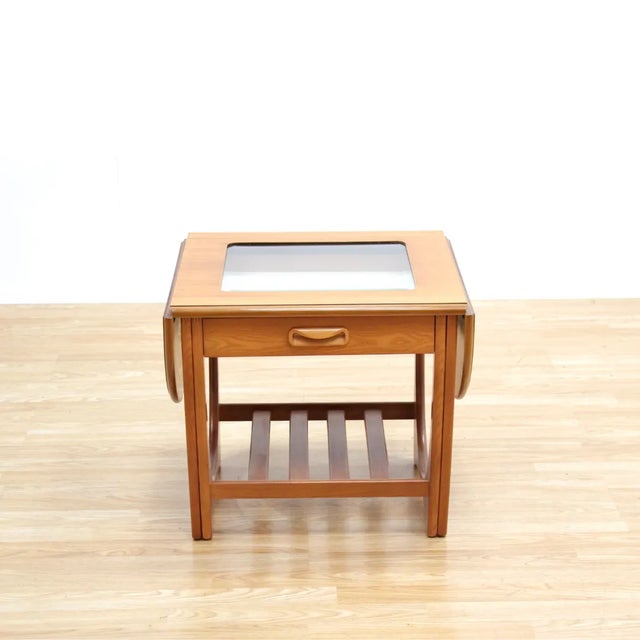 Mid-Century Modern 1970s Mid Century Teak Side Table With Leaves by G Plan For Sale - Image 3 of 10