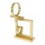Vintage Margret Wasserman- Levy Geometric Brass Sculpture, 1970's For Sale