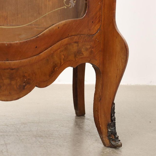 Baroque Rounded Display Showcase For Sale - Image 10 of 12