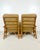Brown Vintage Rattan Chinese Chippendale Lounge Chairs- A Pair For Sale - Image 8 of 12