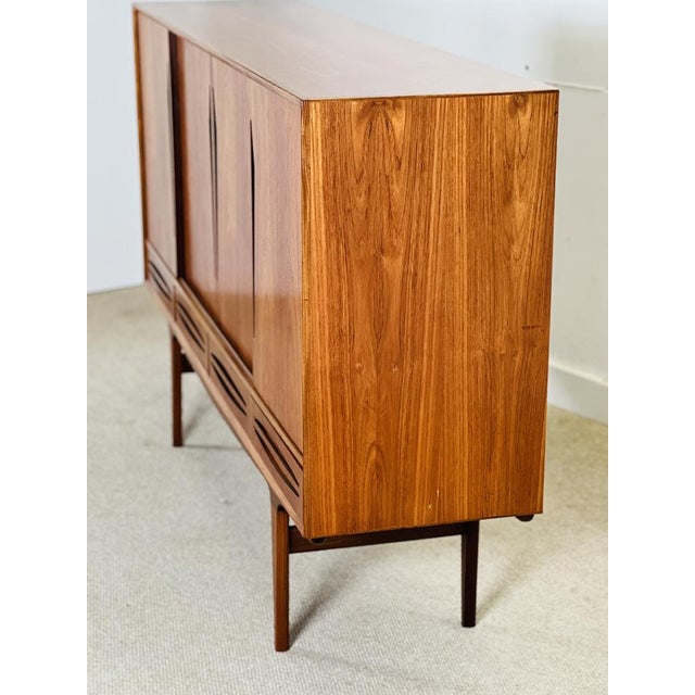 Brown Danish Sideboard in Teak, 1950s For Sale - Image 8 of 12
