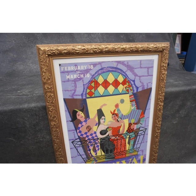 Signed Bermudez, publisher is Dekora. The poster measures 23 1/2" wide and 35 1/2" tall and the frame is 28 1/2" x 40...