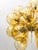 Fabio Ltd 21st Century Ventiquattro Natural Brass Amber Bubbles Murano Sputnik Chandelier by Fabio LTD For Sale - Image 4 of 7