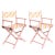 Palm Beach Barbies. A set of vintage director’s chairs. Two freshly painted bubblegum pink chairs accented with Palm...