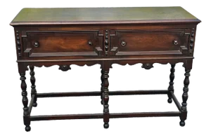 Early 20th Century Edwardian Walnut Hunt Sideboard or Server