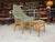 Set of Hungarian Armchair with Ottoman by Julia Gaubek For Sale - Image 10 of 18