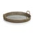 2020s Zadar Round Open Weave Rattan Tray with Clear Glass For Sale - Image 5 of 5