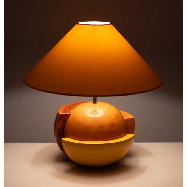 Post Modern Ceramic Table Lamp by François Chatain, France, 1980s For Sale - Image 9 of 13