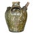 Vintage Boho Patinated Matte Glazed Ceramic Urn For Sale