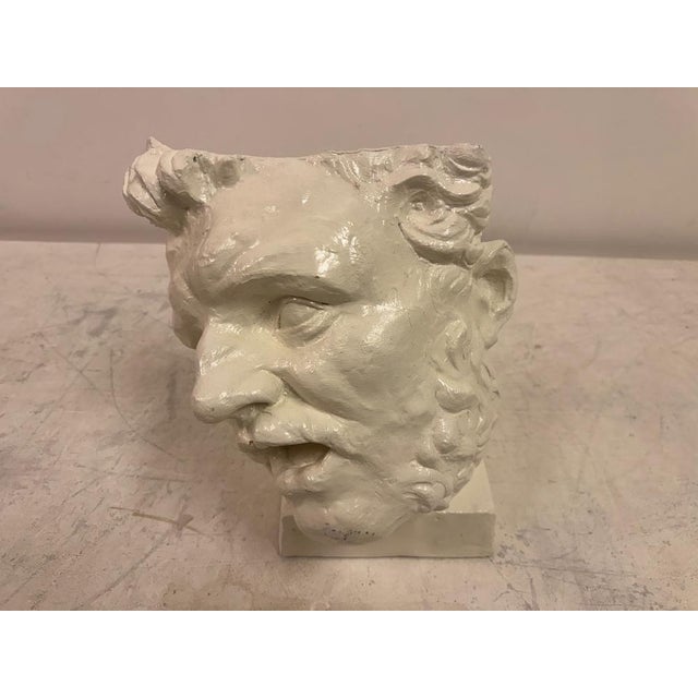 Plaster Model of a Classical Male Head, 1970s For Sale - Image 4 of 8