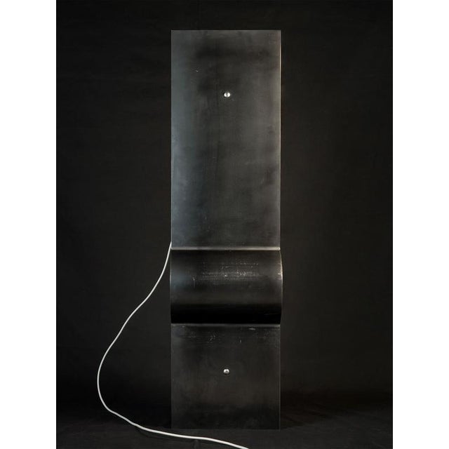 Silver Oculus 2.1 Handcrafted Floor Lamp in Iron & Marble by D´ARK Atelier For Sale - Image 8 of 12