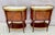 Elegant Louis XV Side Tables With Marble Tops and Brass Accents - A Pair For Sale - Image 9 of 17