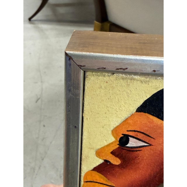 1990s Whimsical Painting by Haitian Artist Signed Bazile after Laurent Casimir For Sale In Palm Springs - Image 6 of 18