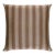Schumacher Hanson I/O Stripe 18" Pillow In Flax For Sale