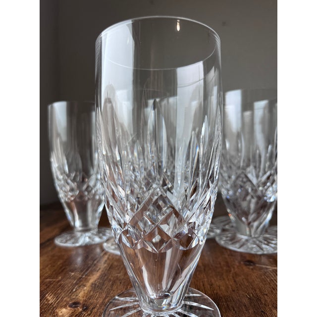 Late 20th Century Waterford Crystal Lismore Pattern Ice Tea Glasses - Set of 8 For Sale - Image 9 of 11