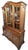 French Provincial Vintage 1930s Country French Louis XV Quarter Sawn Oak China Cabinet Hutch For Sale - Image 3 of 12