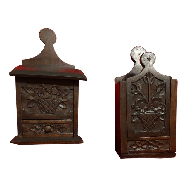 19th-Century French Country Antique Provençal Kitchen Storage Boxes For Sale