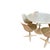 Textile Tulip Dining Set with Round Pedestal Table and Swivel Chairs by Maurice Burke for Arkana, 1960s, Set of 7 For Sale - Image 7 of 11