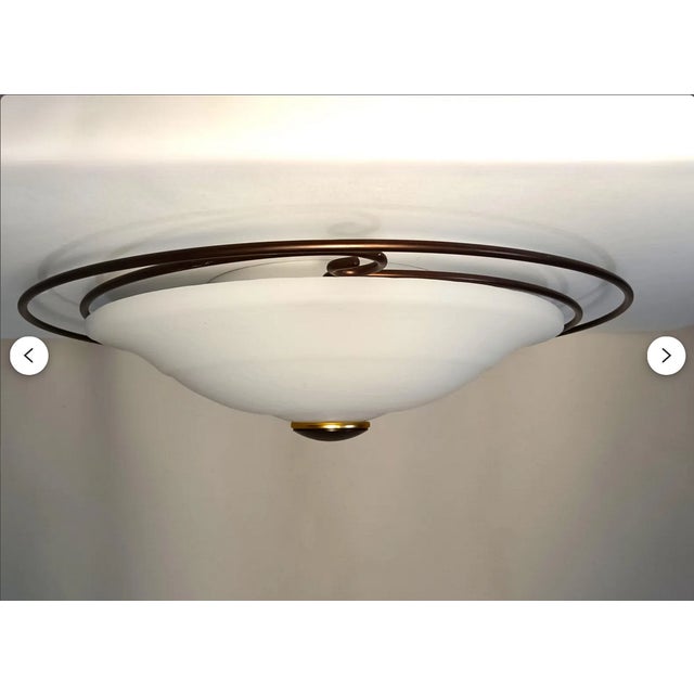 Metal White Ceiling Light from Marchetti Lighting, 1970s For Sale - Image 7 of 12