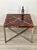 Tortoiseshell Acrylic & Steel Table, Italy, 1970s For Sale - Image 4 of 16