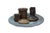 Art Nouveau Antique Roycroft Art Nouveau Trilium Craft Hammered Copper Smoking Set Tray For Sale - Image 3 of 15