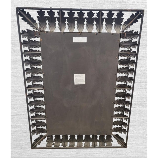 Chelsea House Inc Oversized Vintage Hand Painted Palm Tree Metal Leaf Palm Beach Regency Wall Art- A Pair For Sale - Image 4 of 13