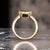 Natural Zircon Diamond Ring Size 6.5 14k Y Gold 3.52 TCW Certified For Sale - Image 13 of 18