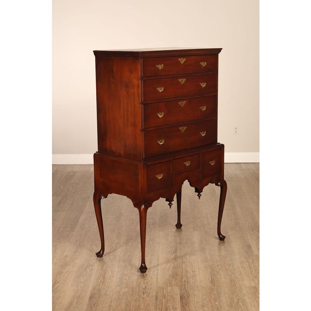High Quality American Made Kittinger Colonial Williamsburg Collection Mahogany Highboy Chest Of Drawers Pattern CW56...