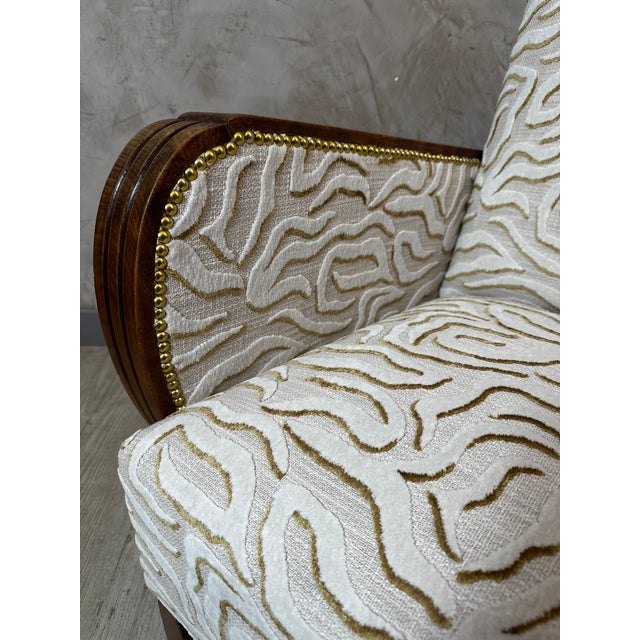 1930s Art Deco Armchair, 1930s For Sale - Image 5 of 12