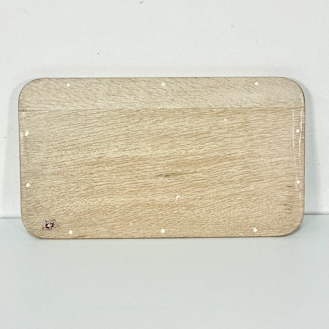 1960s Vintage Rustic Farmhouse Boho Chic Large Cerused Oak Pheasant Tray, Small, Thanksgiving For Sale - Image 6 of 10