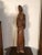 Amedeo Clemente Modigliani Large Mid Century Hand Carved Wooden Mother and Child Statue For Sale - Image 4 of 13