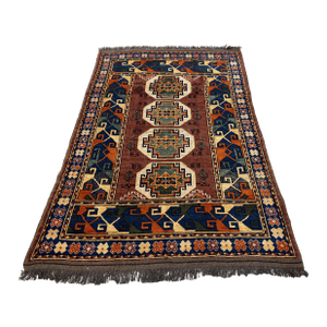 Antique Caucasian Lori Pambak Kazak Hand-Knotted Wool Rug - 4'10" X 7'5"
