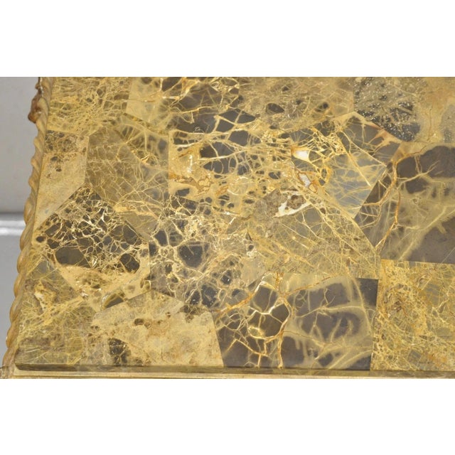 Late 20th Century Maitland Smith Italian Grotto Style Branch and Bird Figural Pedestal Side Table For Sale In Philadelphia - Image 6 of 12