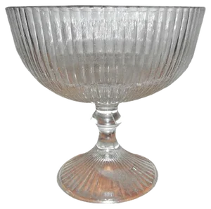 Vintage Glass Cake Stand from Ząbkowice, 1970s