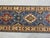 Art Deco Blue and Cream Kazak Wool Runner Rug With Tribal Medallions, 2'8" X 6'11" For Sale - Image 3 of 14