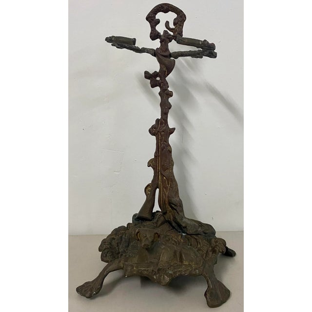 Early 20th Century Cast Iron Fireplace Tool Stand or Umbrella Stand C.1920 For Sale - Image 11 of 11