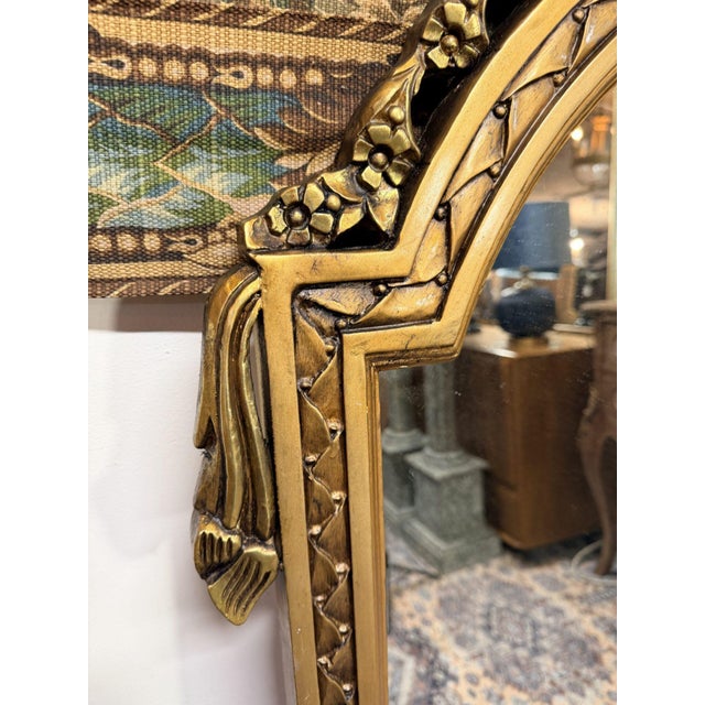French Style Carved Gilt Wood Mirror For Sale - Image 3 of 5