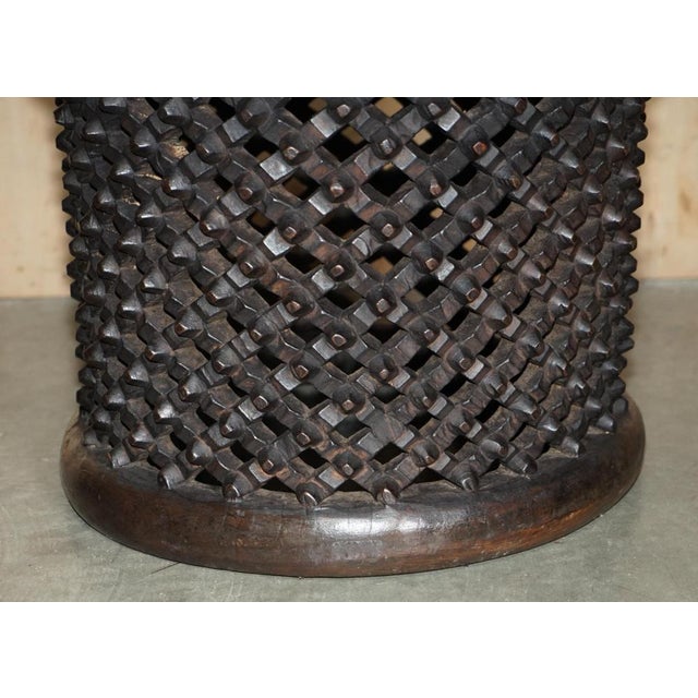 Hand-Carved Bamileke Side Table or Stool, Cameroon, 1930s For Sale - Image 9 of 15