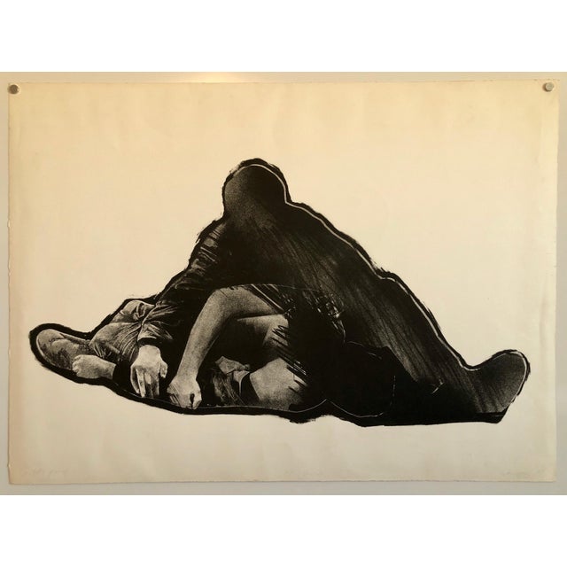 Rafael Canogar, El Herido, 1960's Spanish Avant Garde Political Screenprint Lithograph Signed, 1969 For Sale In Miami - Image 6 of 6