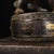 Pair of Antique Gilt Bronze Guardian Lions – 8.7" Foo Dogs on Drum Bases With Cub & Ball For Sale In Los Angeles - Image 6 of 9