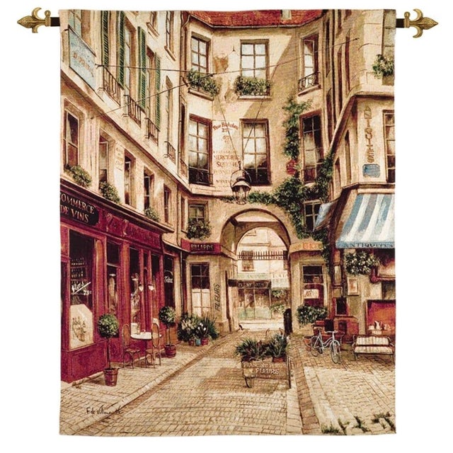 This beautiful tapestry is woven on a jacquard loom by skilled weavers, keeping alive the centuries old tradition of...