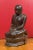 18th Century 18th Century Thai Hand Carved Lacquered Wood Sculpture of a Seated Monk For Sale - Image 5 of 13
