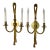 Vintage French 19th. Century Louis XVI Style Bronze Twin-Arm, Rope & Tassel Ormolu Wall Lighted Sconces -Pair For Sale